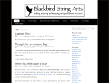 Tablet Screenshot of blackbirdstringarts.com